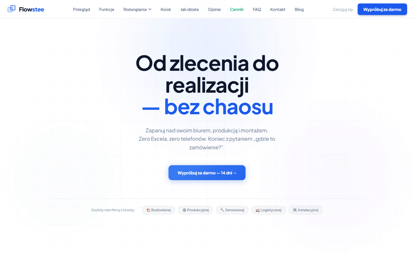 Zrzut ekranu strony flowstee.com